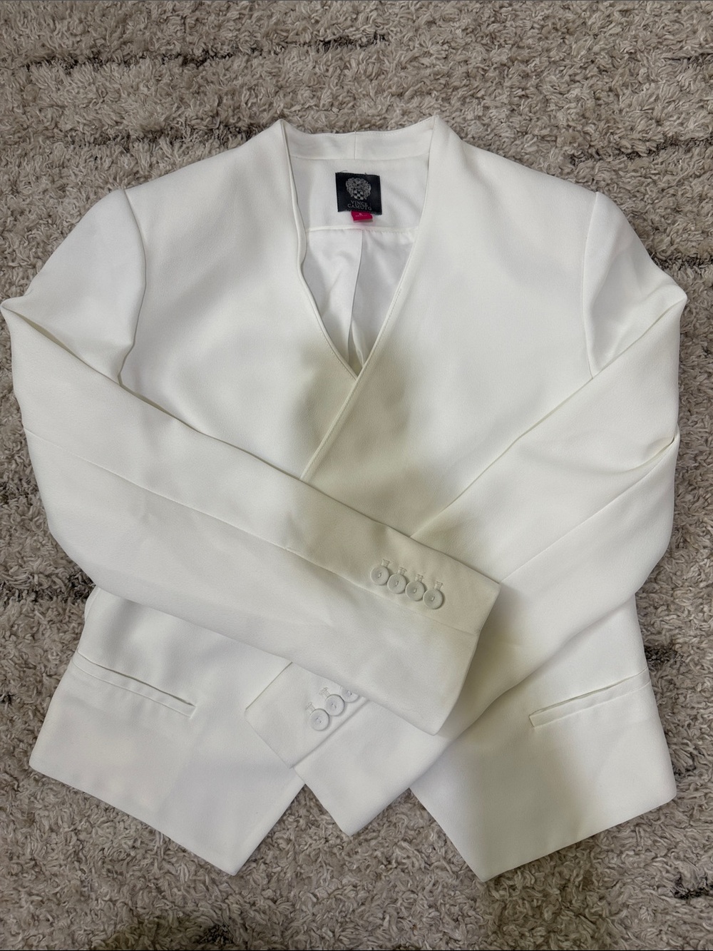 Vince Camuto White Tailored Blazer Jacket